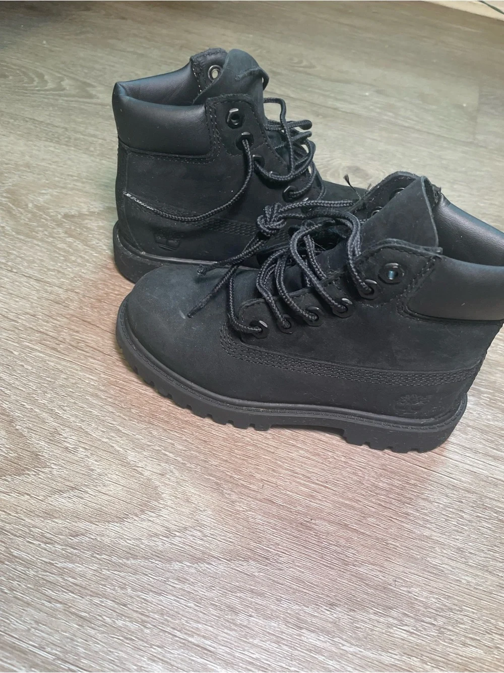 Timberland Kids Black Ankle Lace-Up Boots